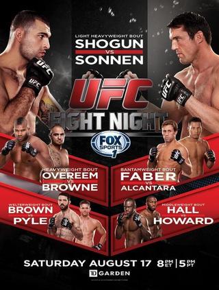 UFC Fight Night 26: Shogun vs. Sonnen poster