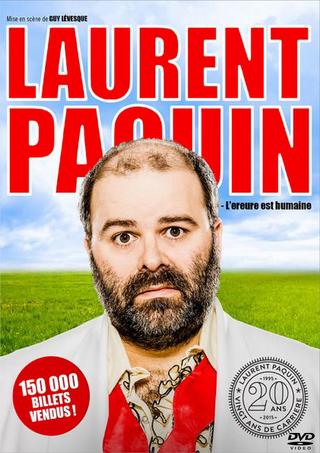 Laurent Paquin - L'ereure est humaine poster