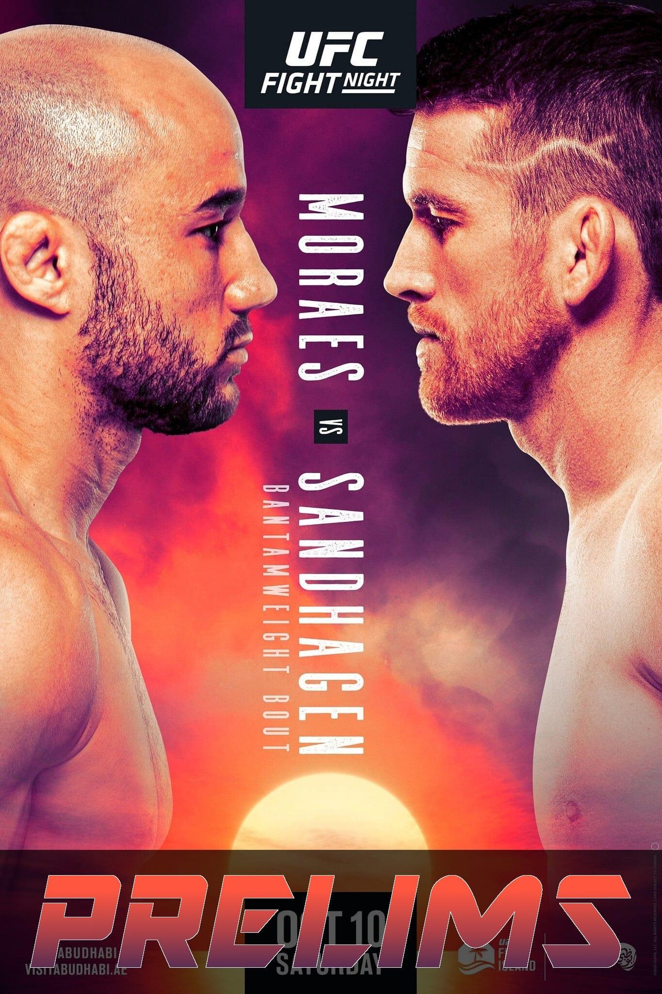 UFC Fight Night 179: Moraes vs. Sandhagen poster