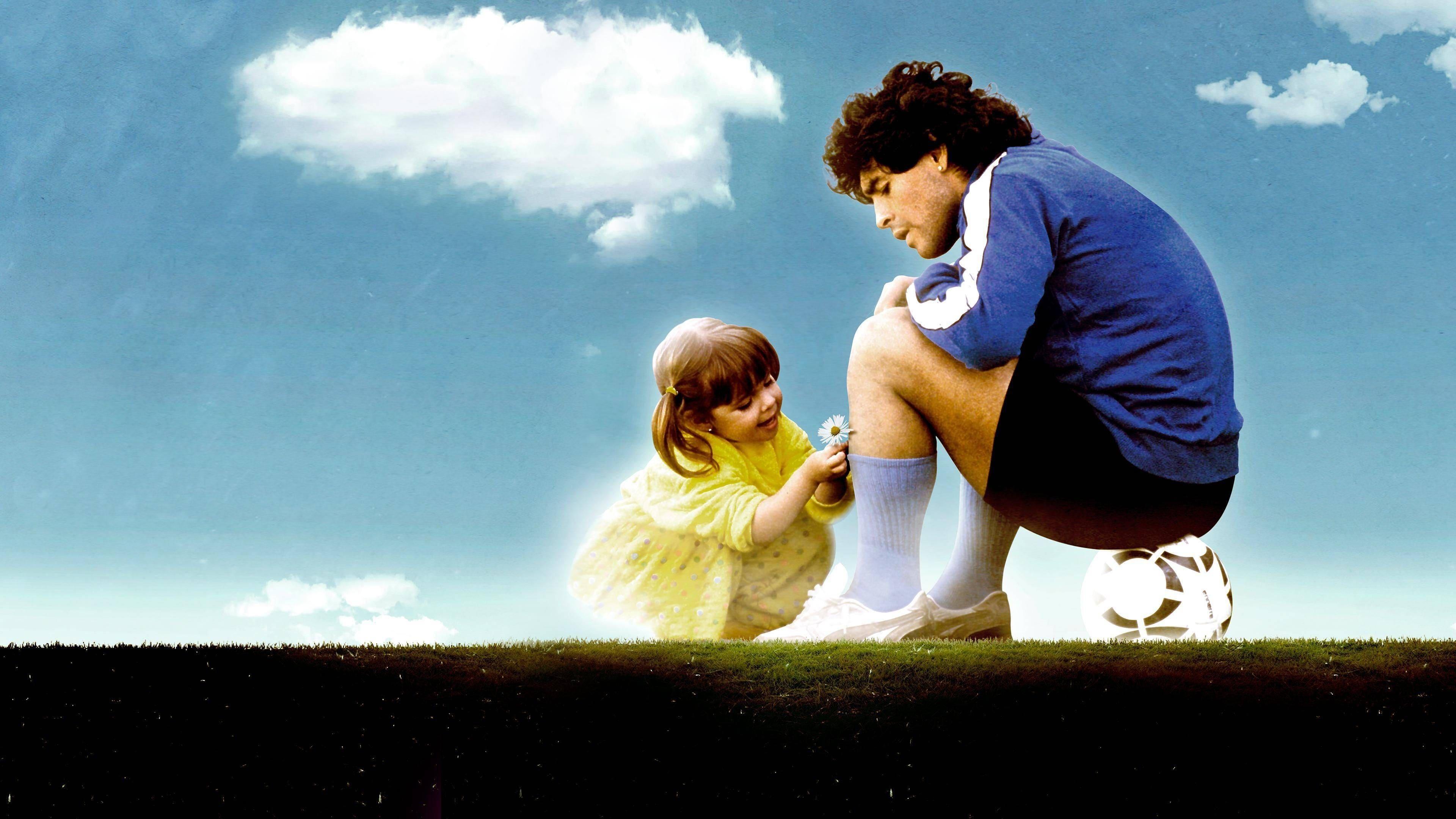 La Hija de Dios: Dalma Maradona backdrop