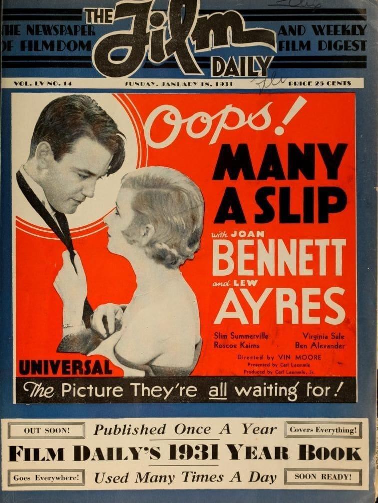 Many a Slip poster