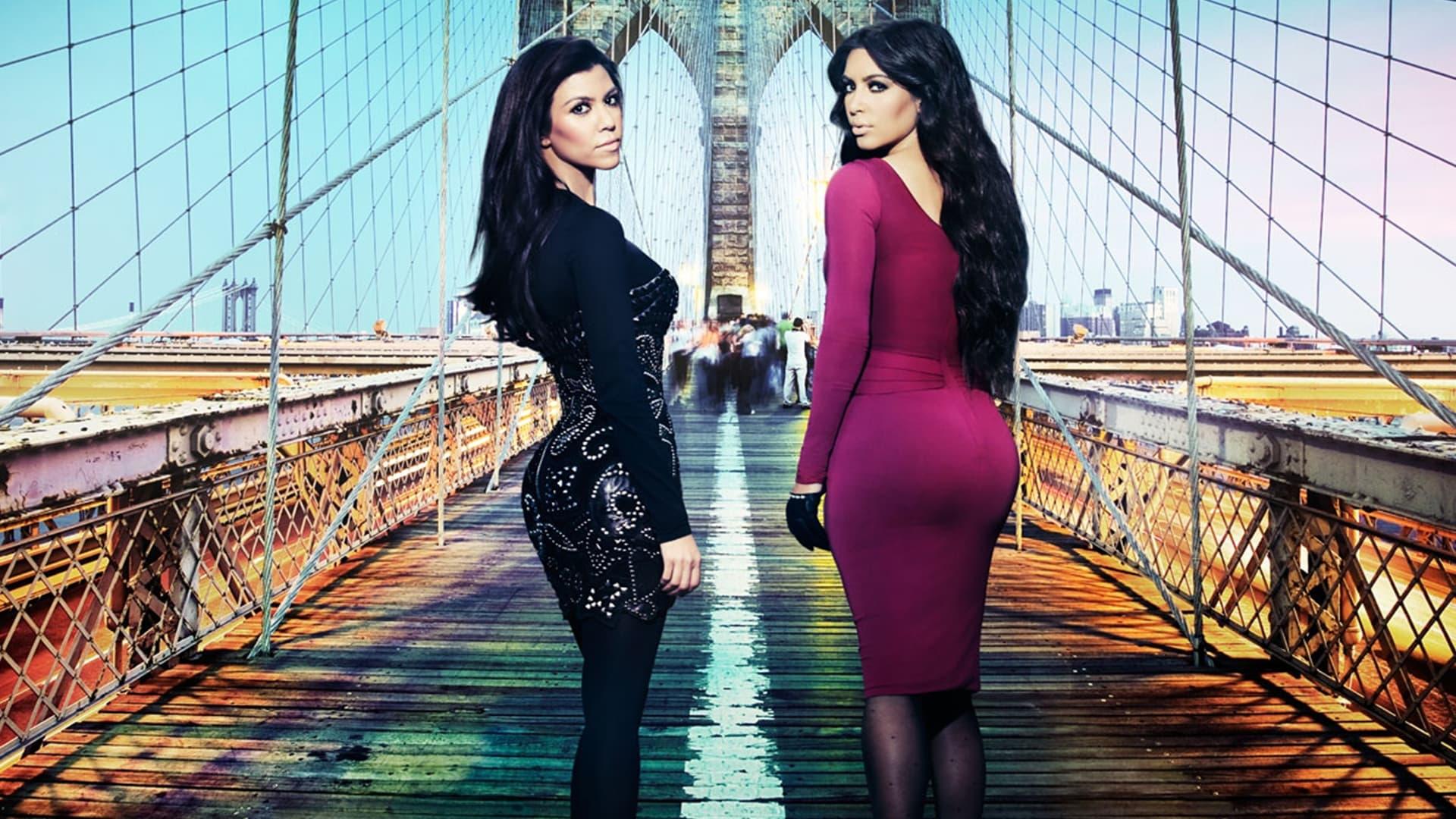 Kourtney and Kim Take New York backdrop