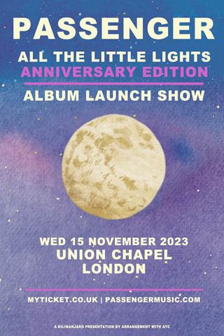Passenger: Live from Union Chapel London poster