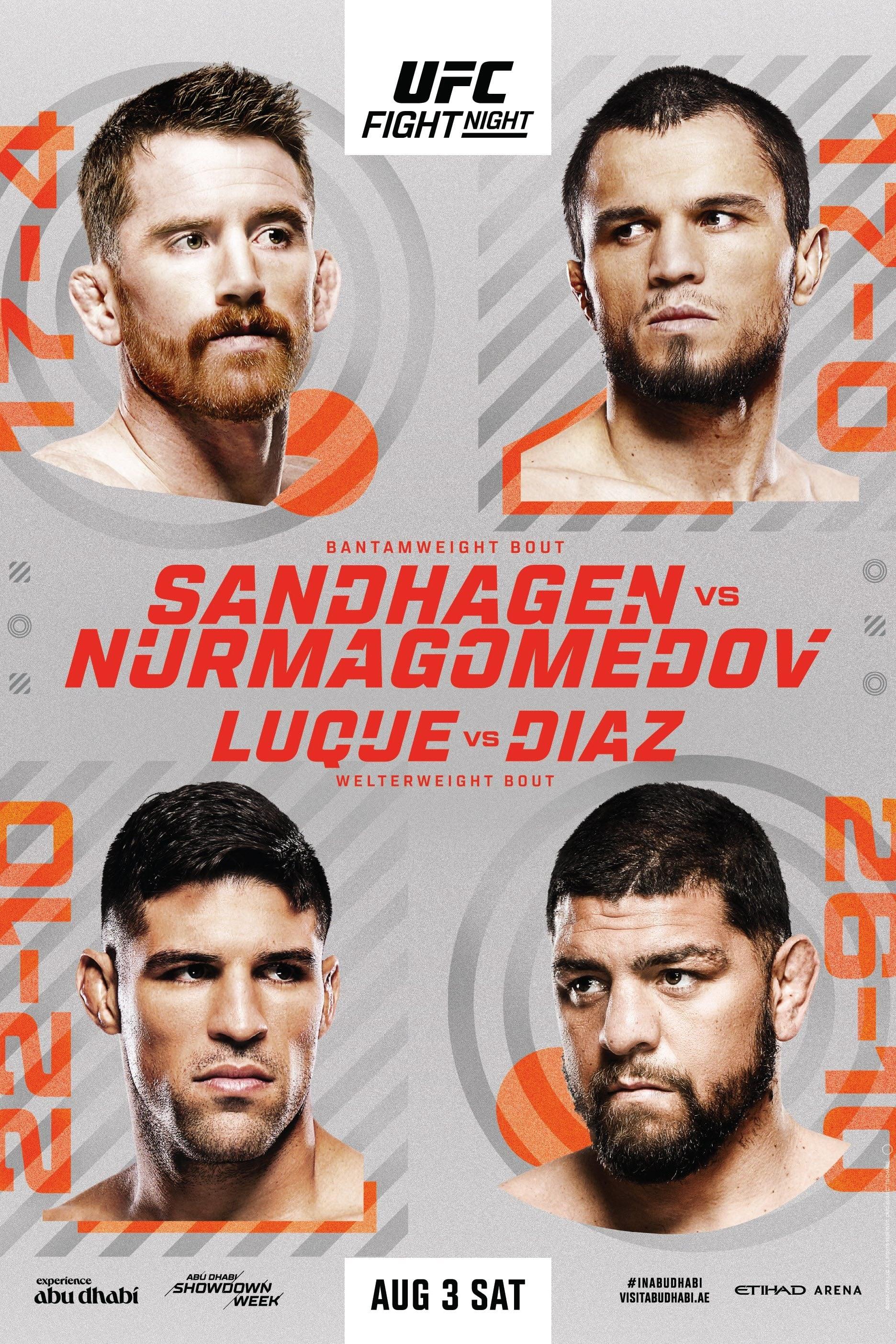 UFC on ABC 7: Sandhagen vs. Nurmagomedov poster