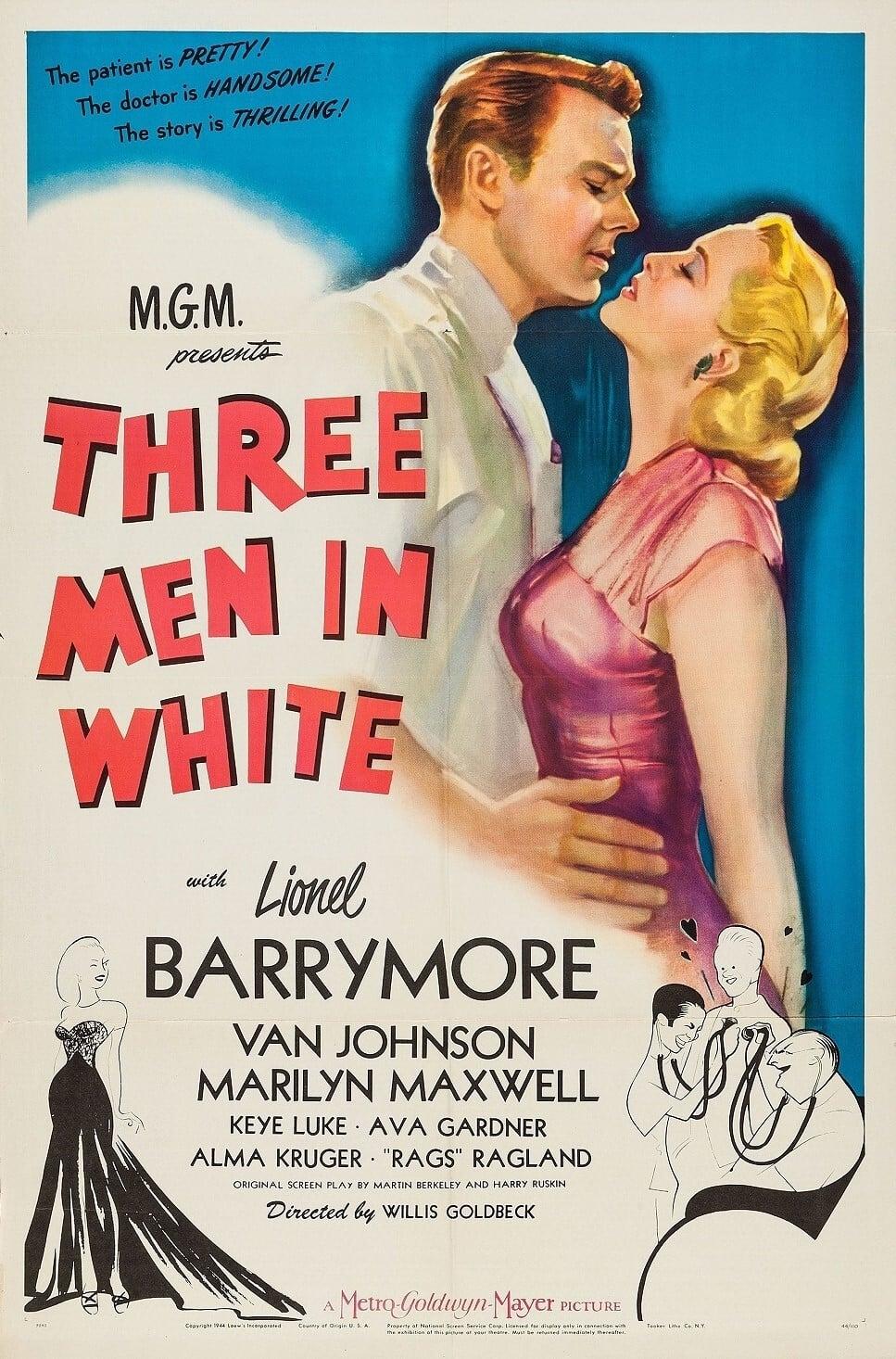 3 Men in White poster