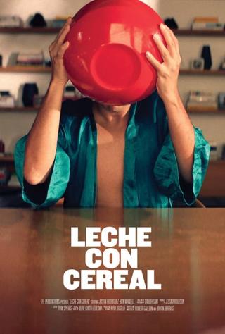 Leche con cereal poster