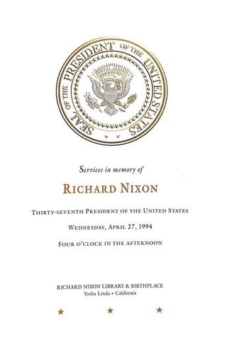 The State Funeral of Richard Nixon poster