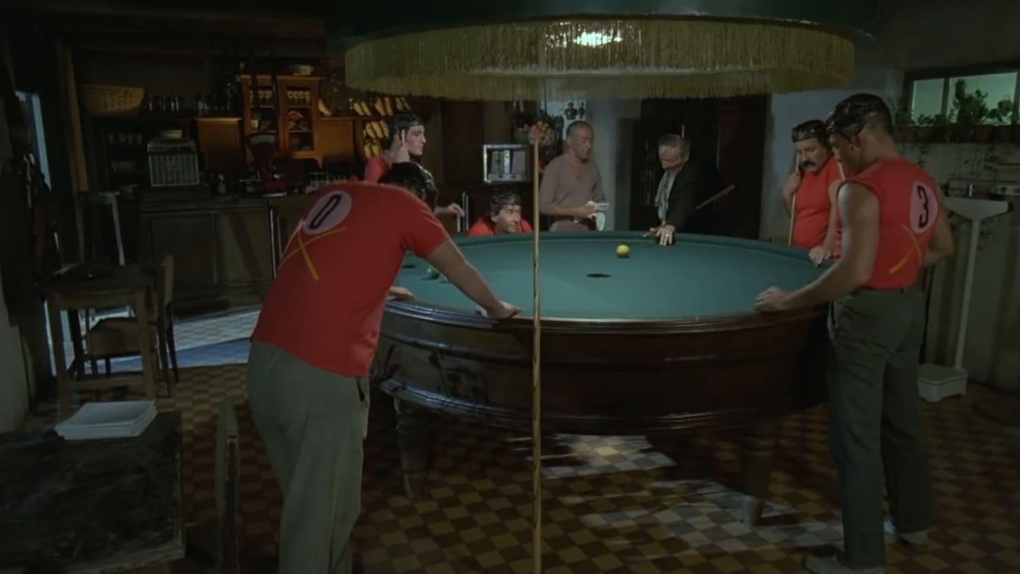 The Story of One Billiard-Room backdrop