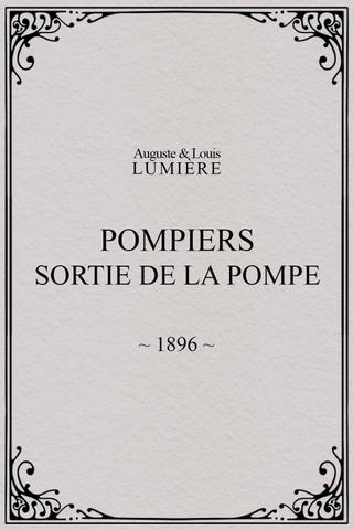 Pompiers : sortie de la pompe poster