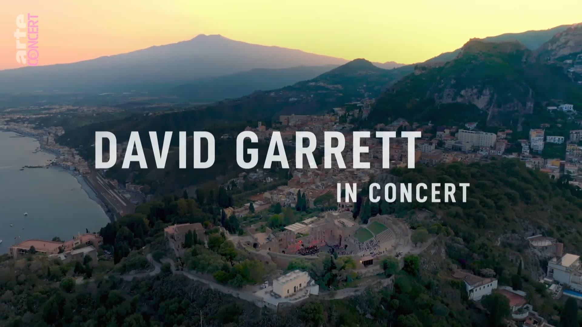 David Garrett in concert - Auf dem antiken Theater in Taormina auf Sizilien backdrop