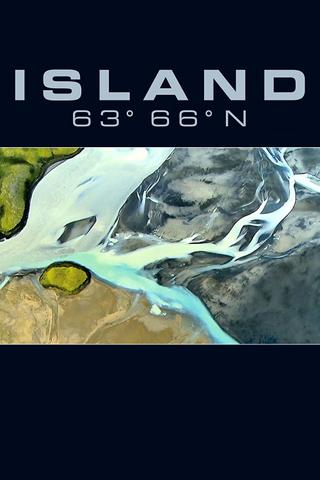 Island 63° 66° N - Iceland from Above poster