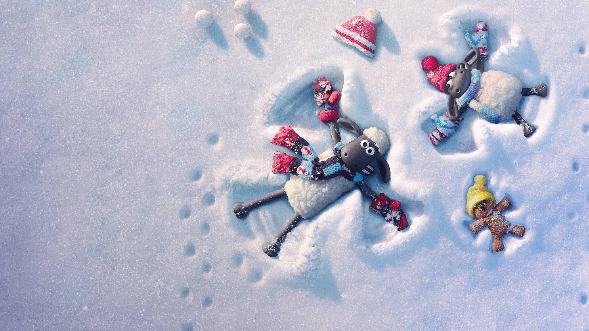 Shaun the Sheep: The Flight Before Christmas backdrop