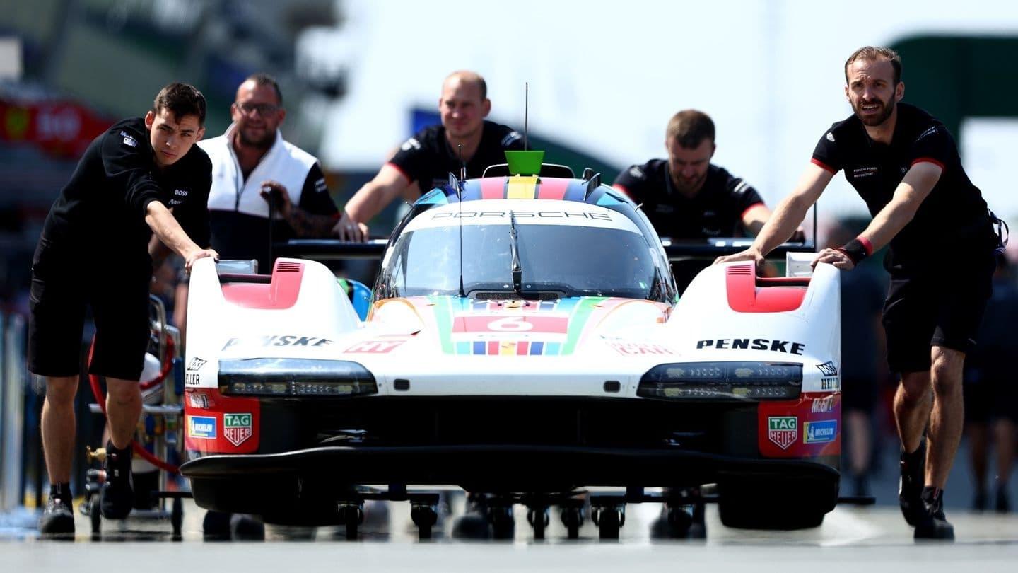 Racing With Giants: Porsche at Le Mans backdrop