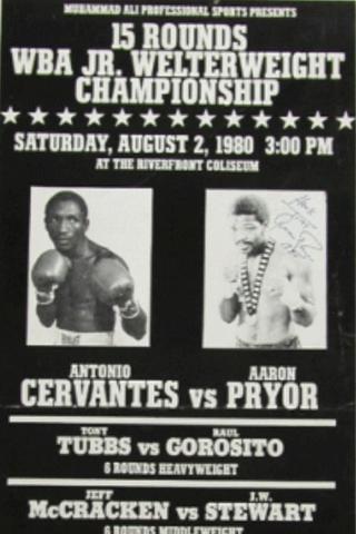 Antonio Cervantes vs. Aaron Pryor poster