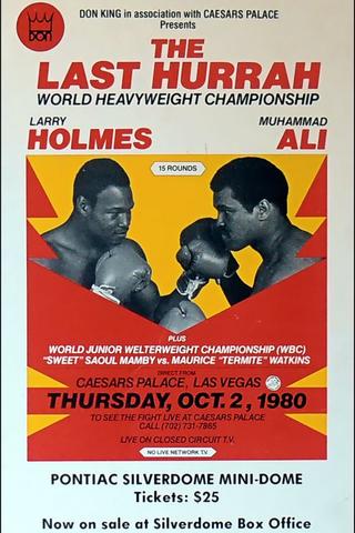 Larry Holmes vs. Muhammad Ali poster
