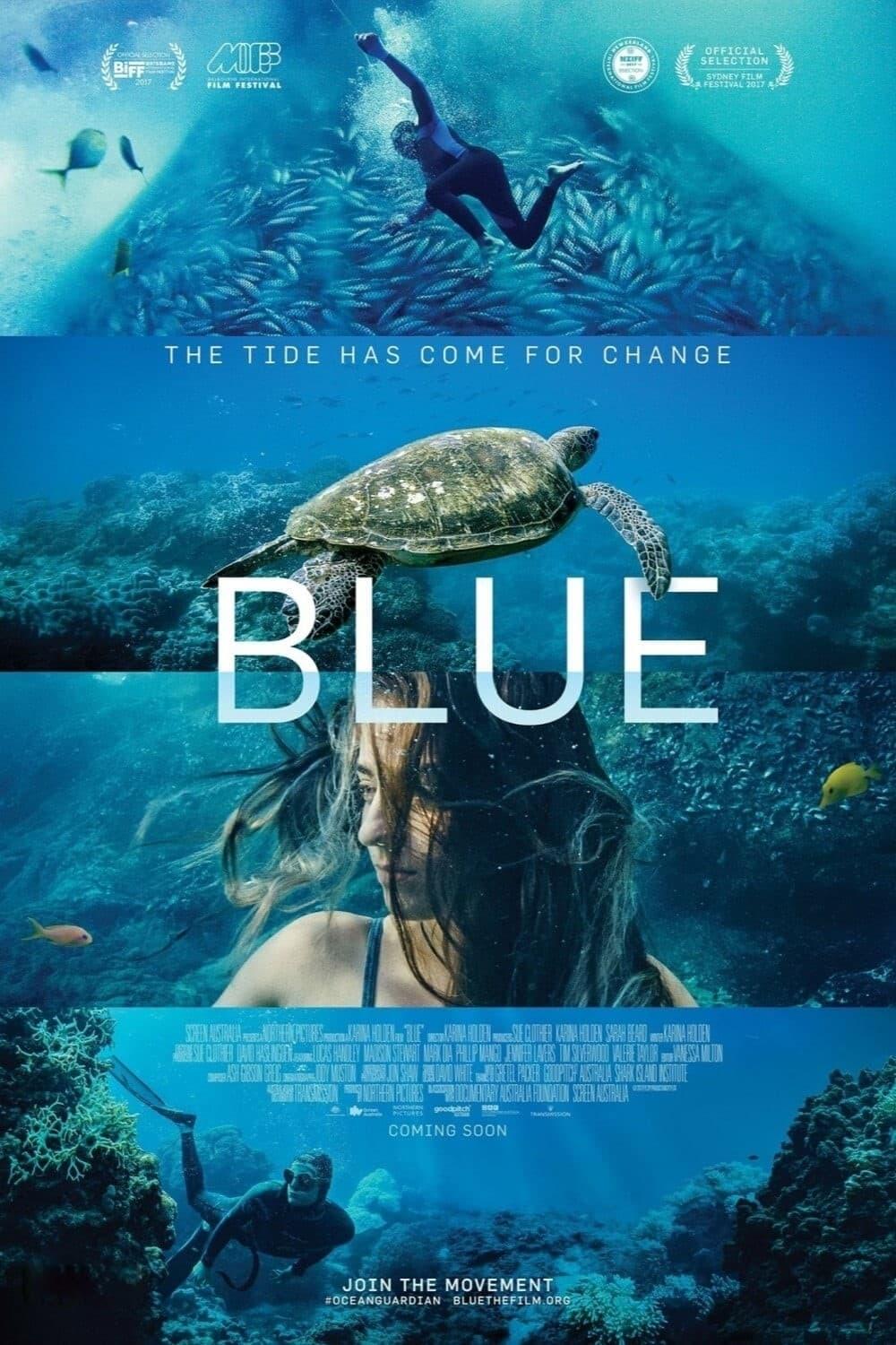 Blue poster