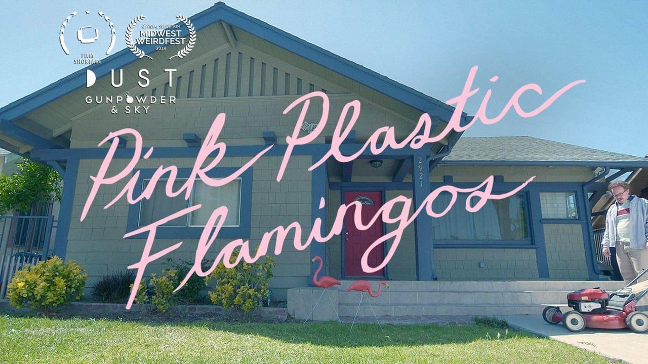Pink Plastic Flamingos backdrop