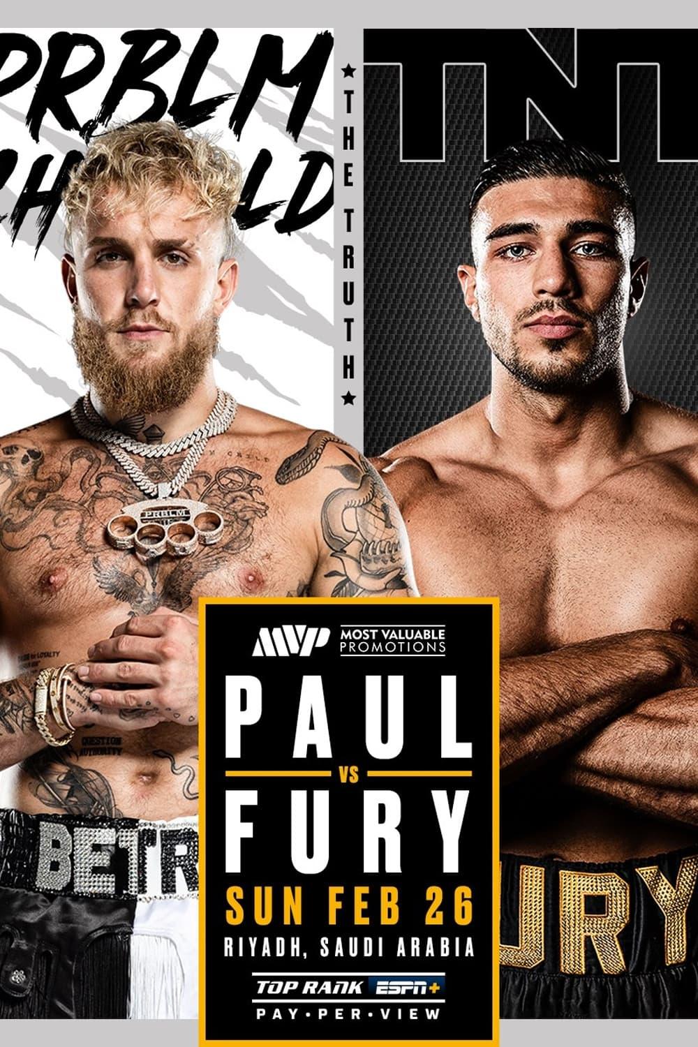 Jake Paul vs. Tommy Fury poster