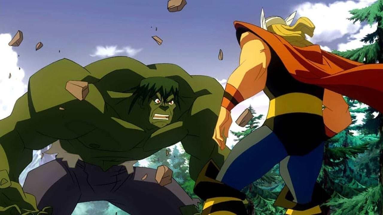 Hulk vs. Thor backdrop