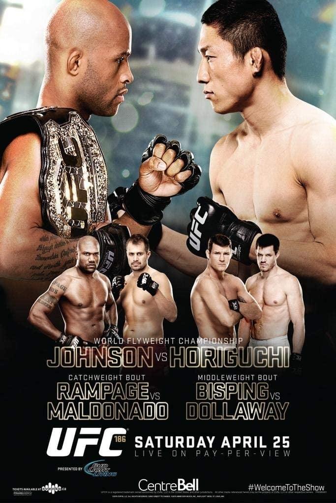 UFC 186: Johnson vs. Horiguchi poster
