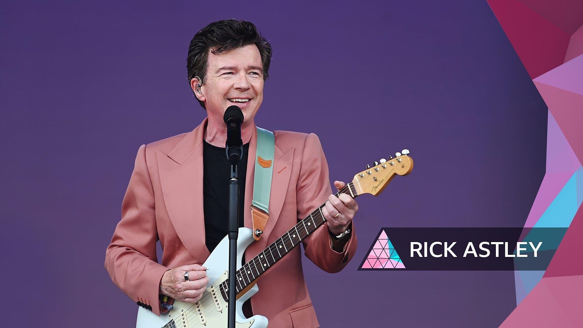 Rick Astley: Glastonbury 2023 backdrop