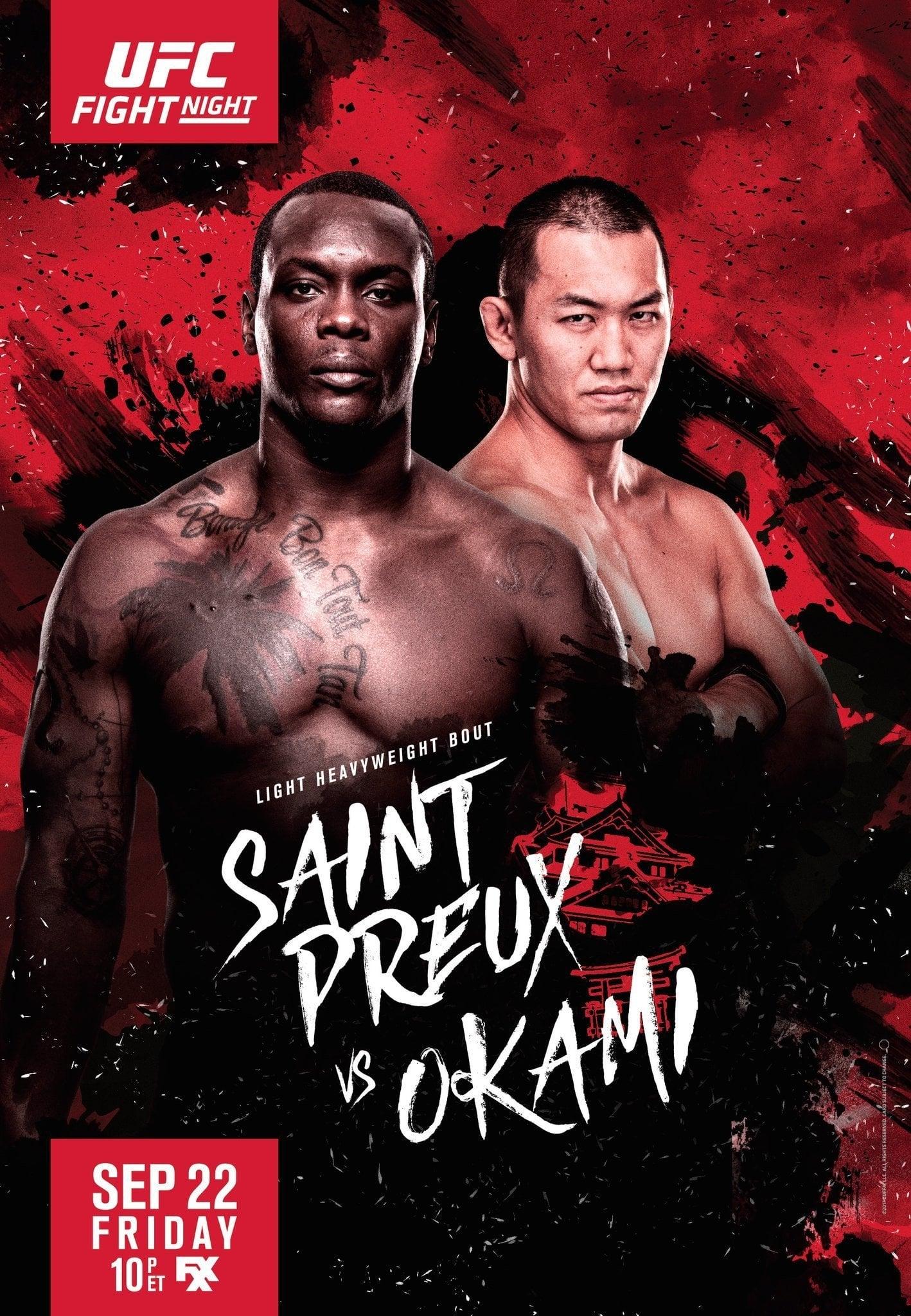 UFC Fight Night 117: Saint Preux vs. Okami poster