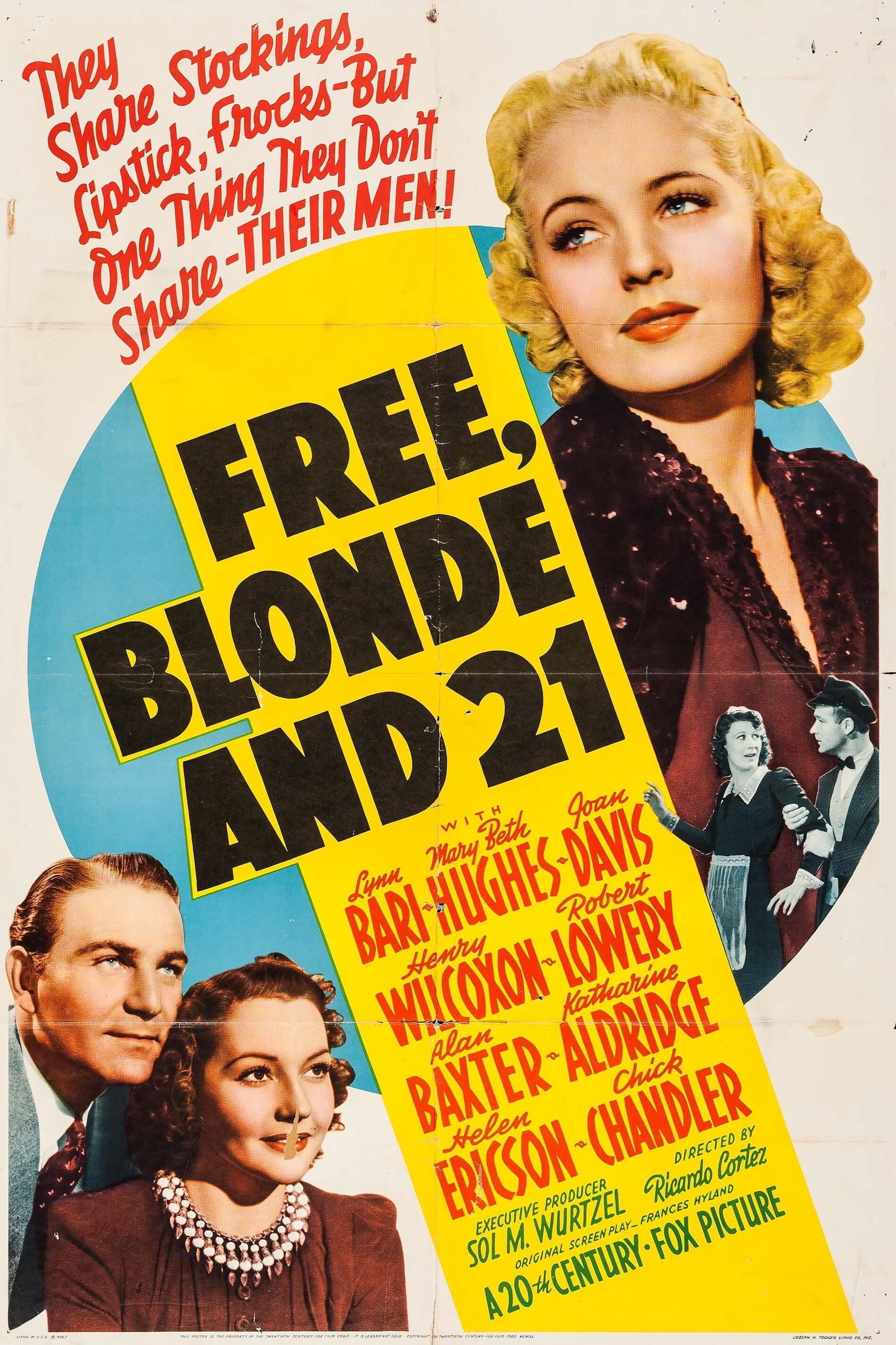 Free, Blonde and 21 poster