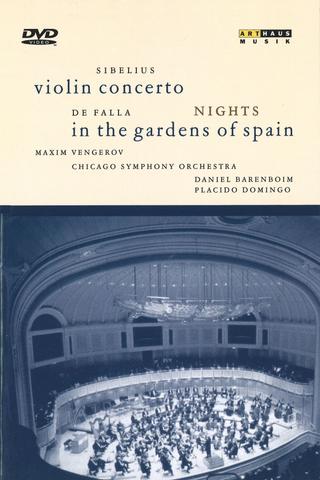 Sibelius - Violin Concerto / De Falla - Nights in the Gardens of Spain poster
