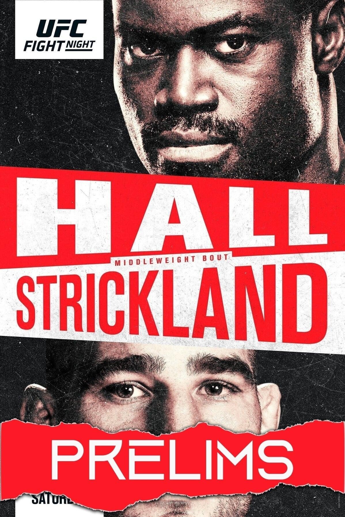 UFC on ESPN 28: Hall vs. Strickland poster