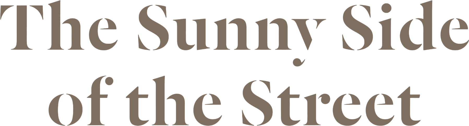 The Sunny Side of the Street logo