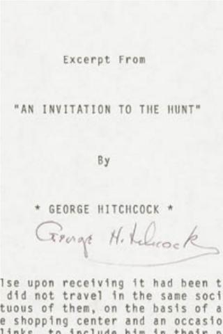 Une invitation à la chasse poster