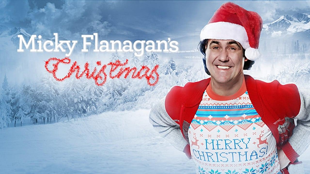 Micky Flanagan's Christmas backdrop