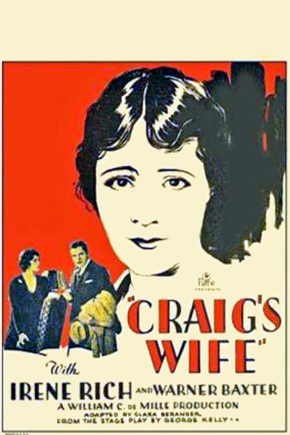 Craig's Wife poster