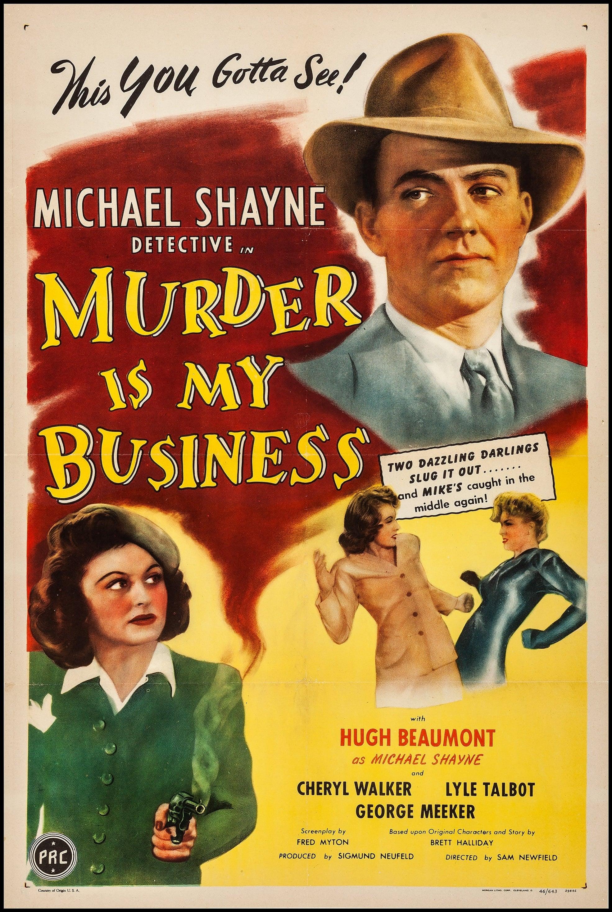 Murder Is My Business poster