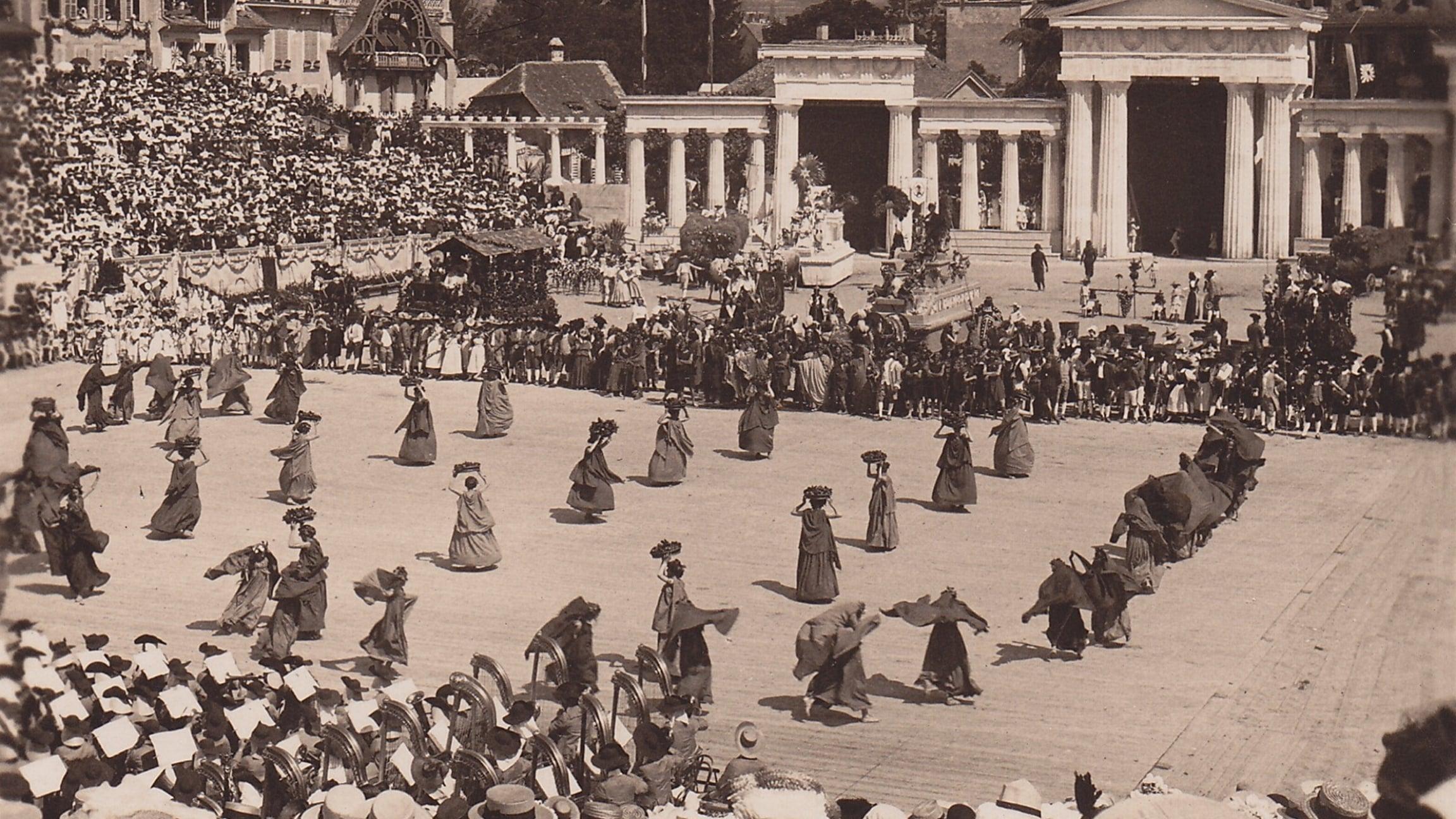 The Vintner's Festival - Vevey 1905 backdrop