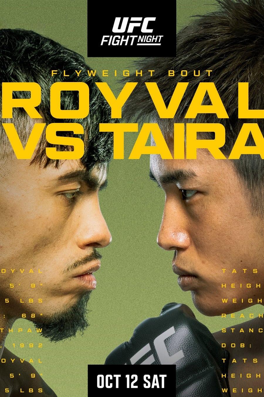 UFC Fight Night 244: Royval vs. Taira poster