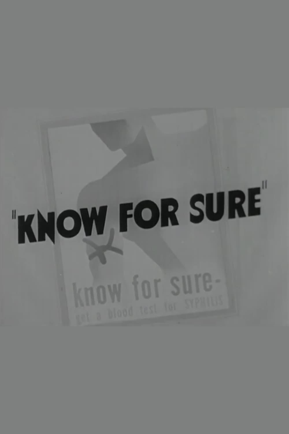 Know For Sure poster