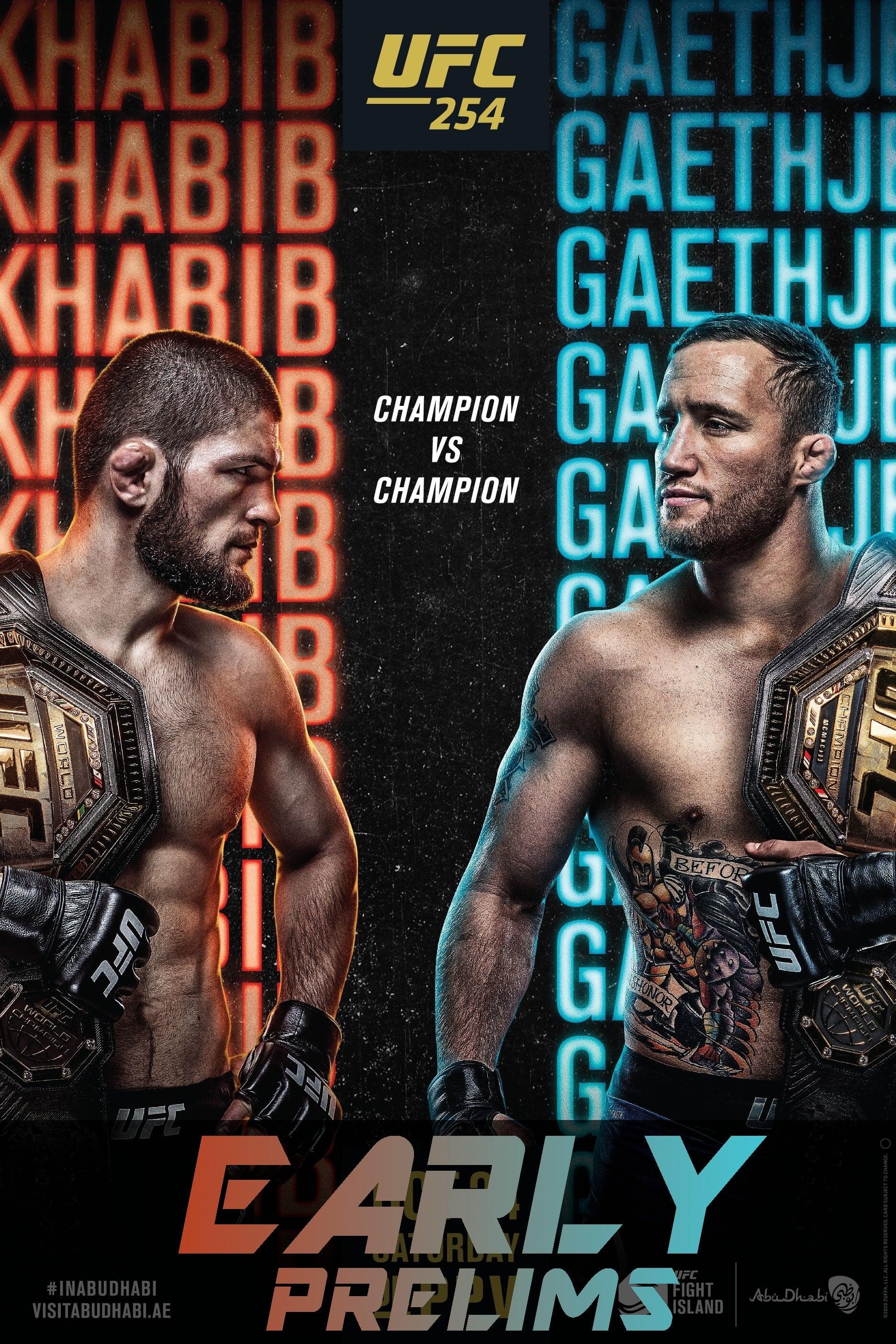 UFC 254: Khabib vs. Gaethje poster