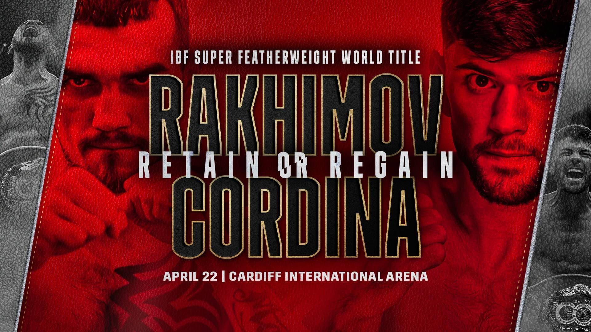 Shavkatdzhon Rakhimov vs. Joe Cordina backdrop