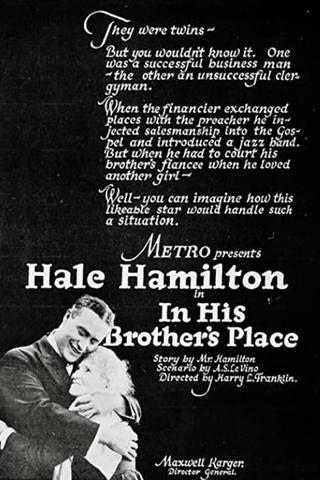 In His Brother's Place poster