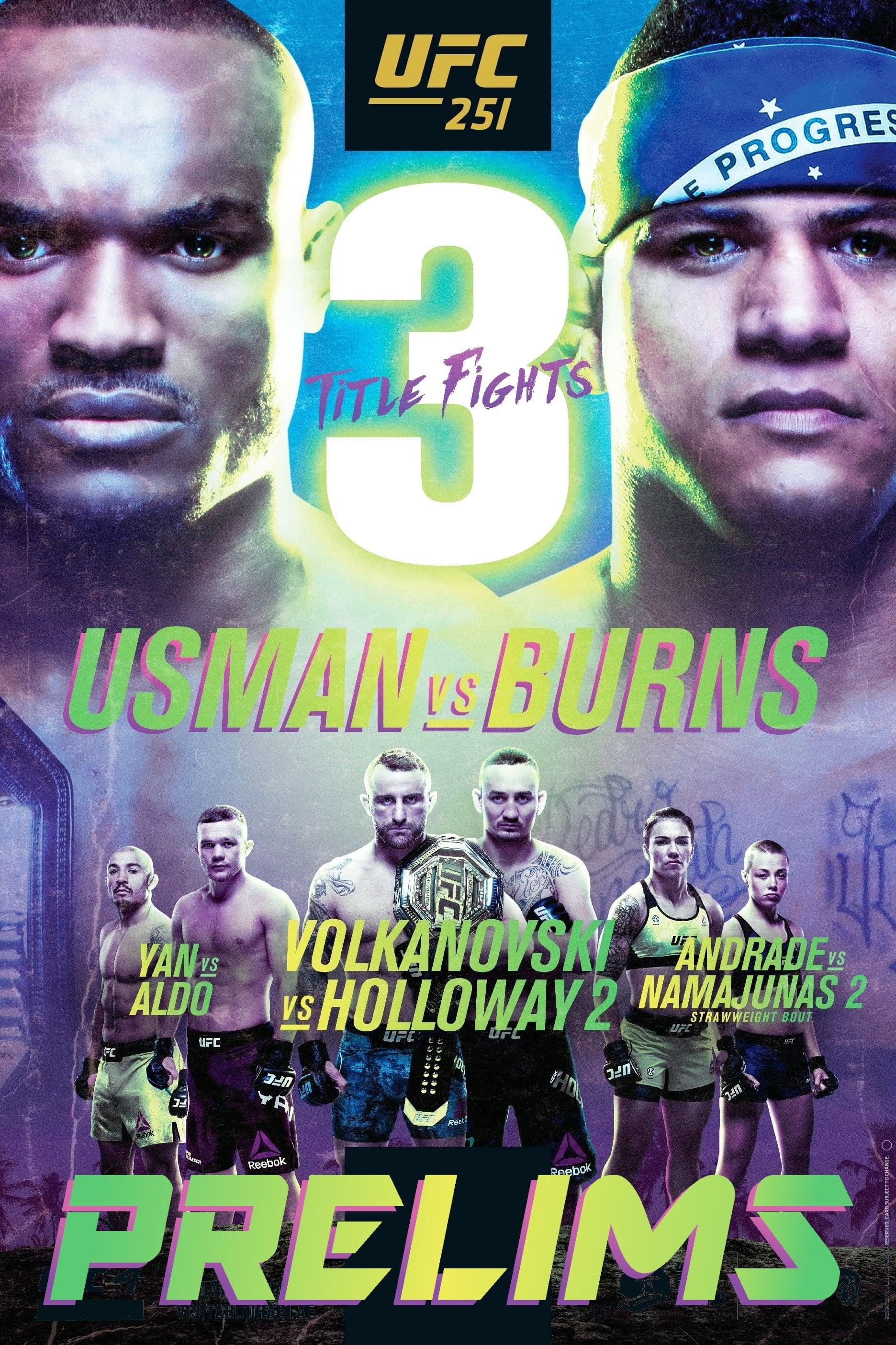 UFC 251: Usman vs. Masvidal poster