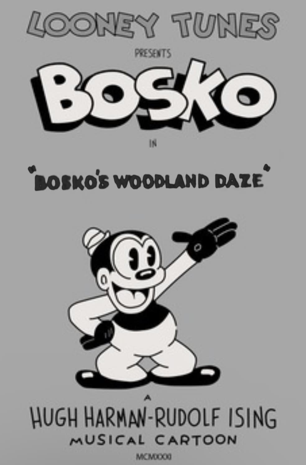 Bosko's Woodland Daze poster