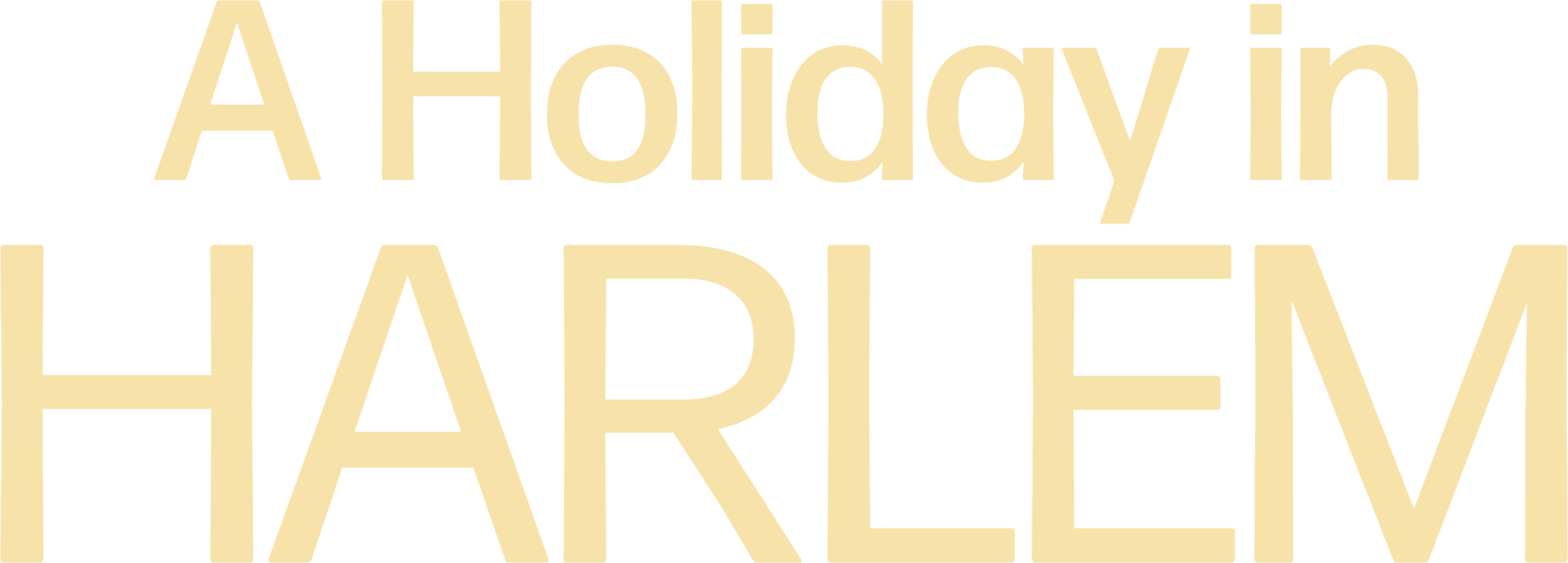 A Holiday in Harlem logo