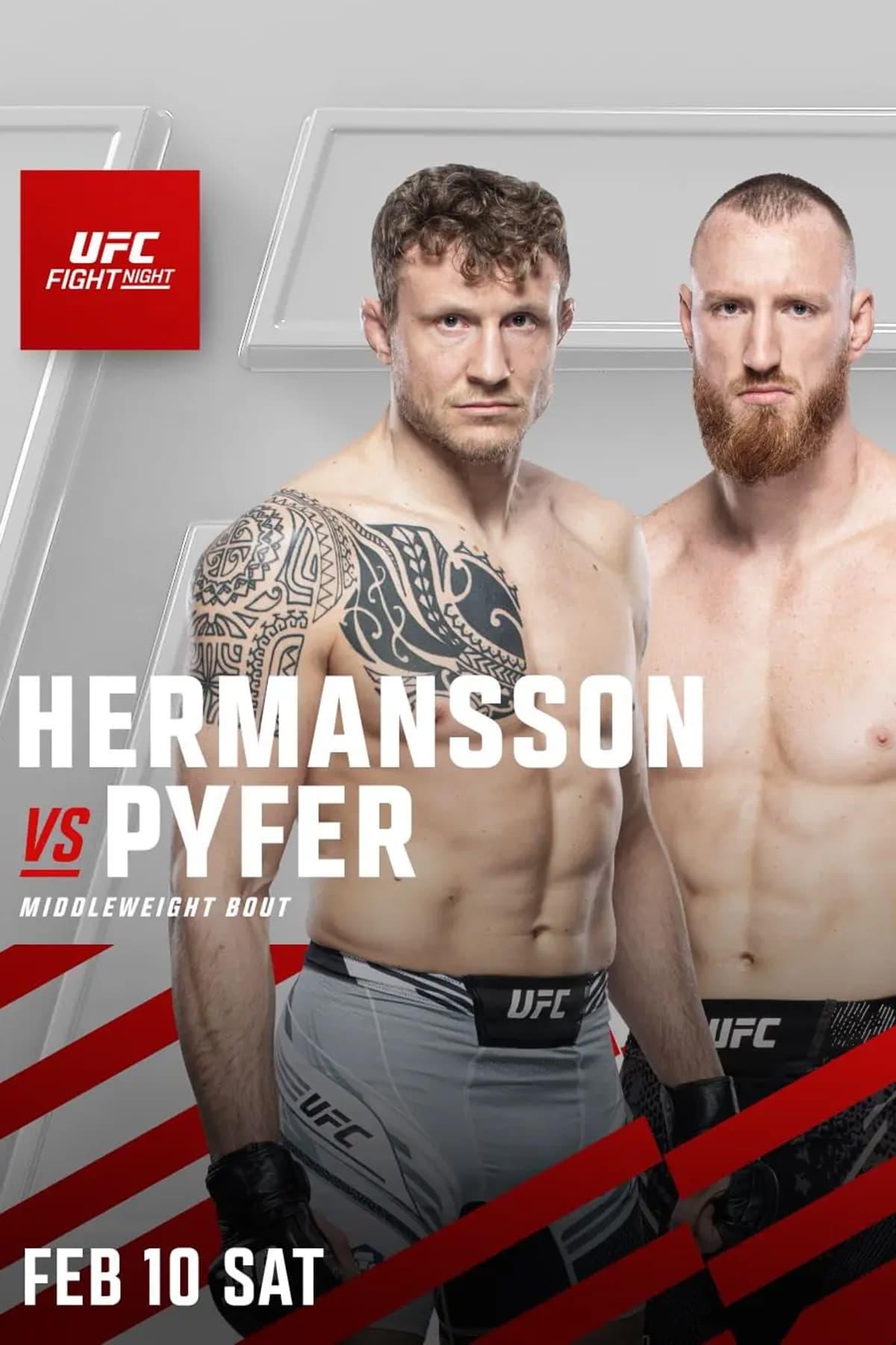 UFC Fight Night 236: Hermansson vs. Pyfer poster