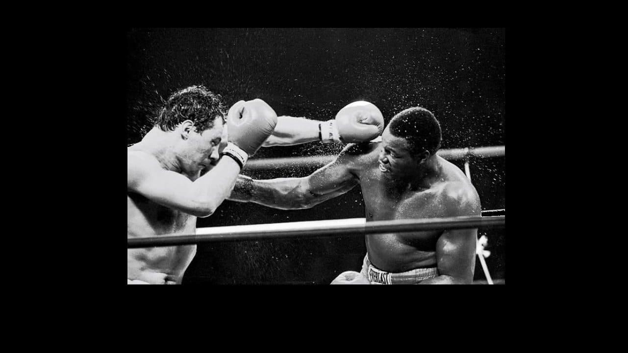 Larry Holmes vs. Lucien Rodriguez backdrop