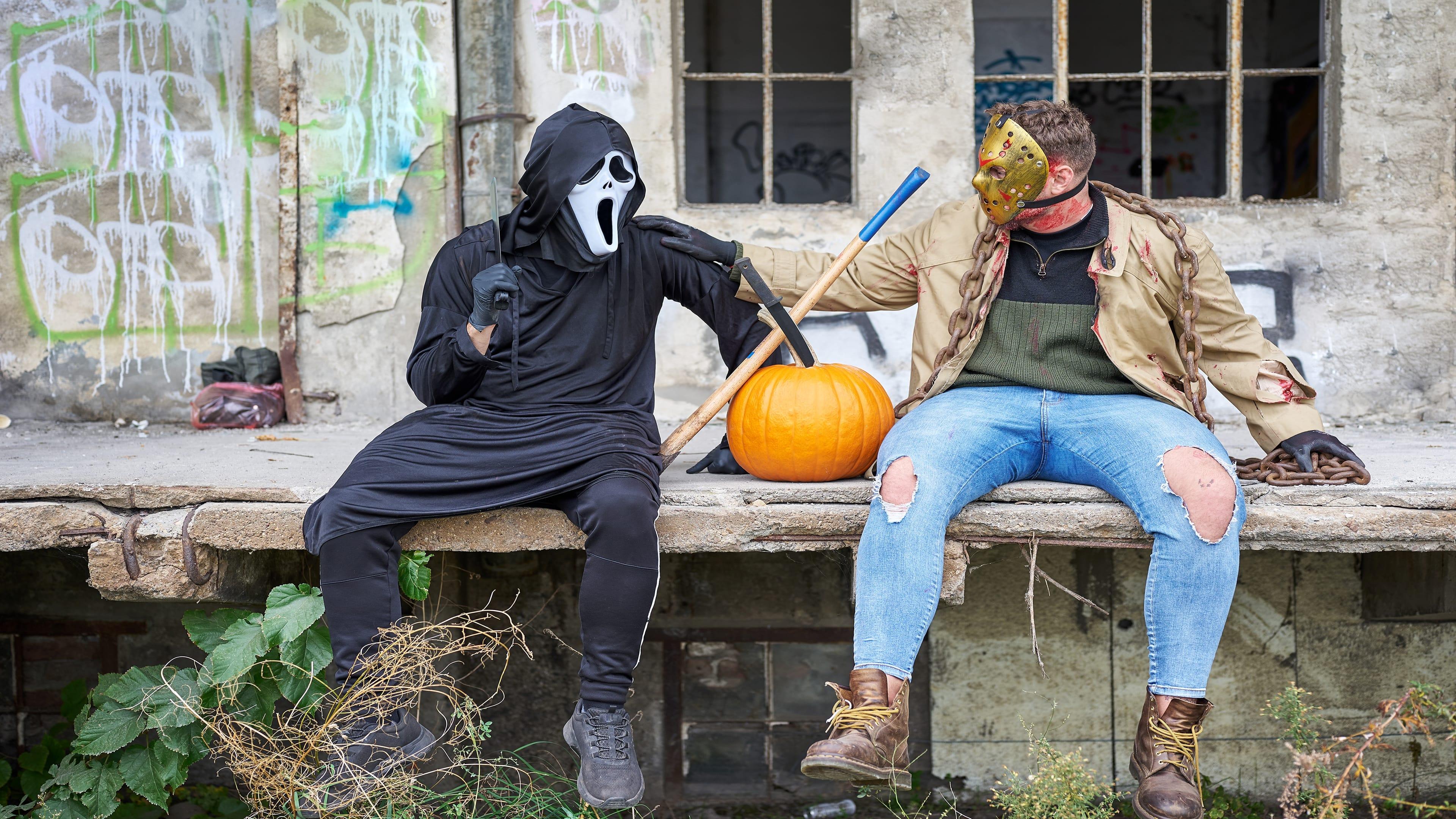 Halloween Friends backdrop