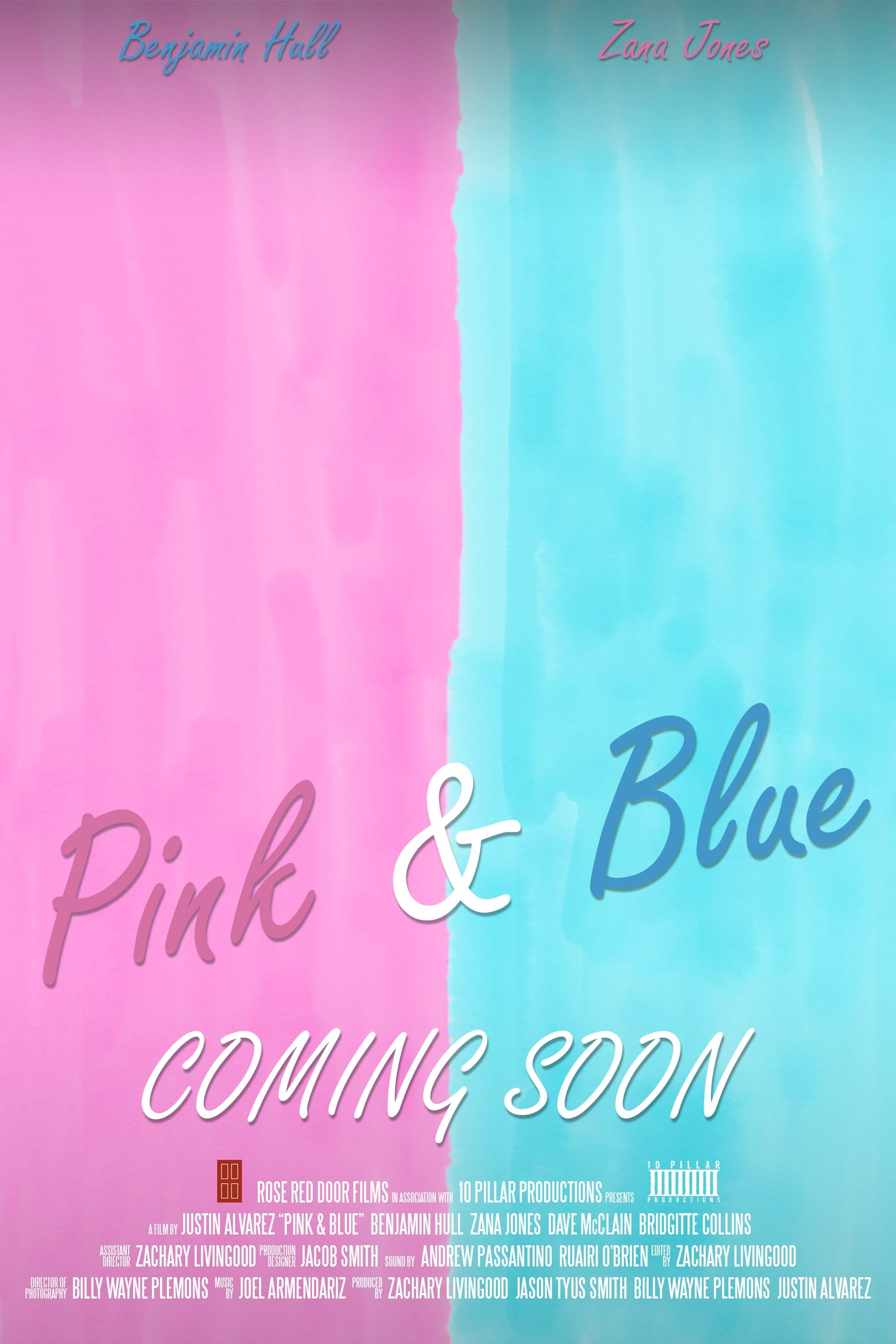 Pink & Blue poster