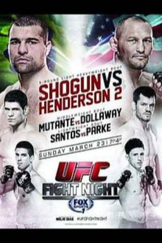 UFC Fight Night 38: Shogun vs. Henderson 2 poster