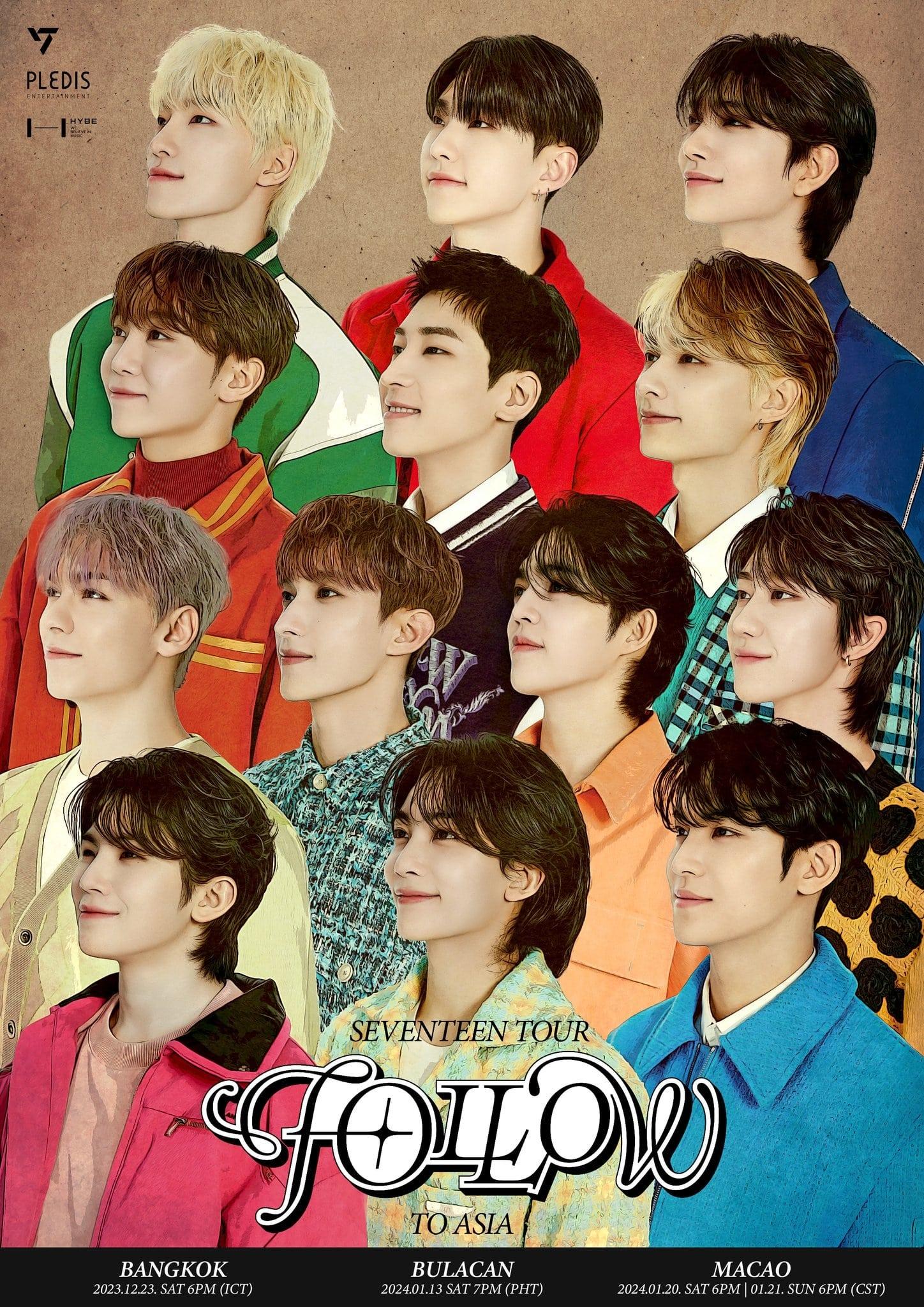 SEVENTEEN Tour - FOLLOW poster