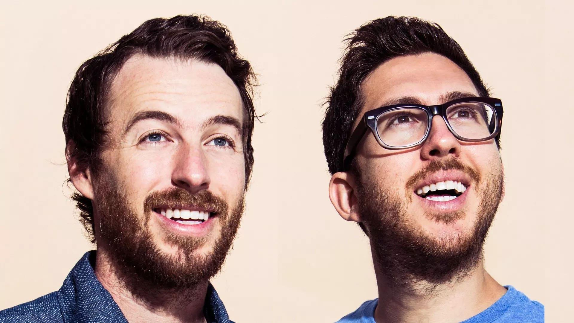 Jake and Amir backdrop